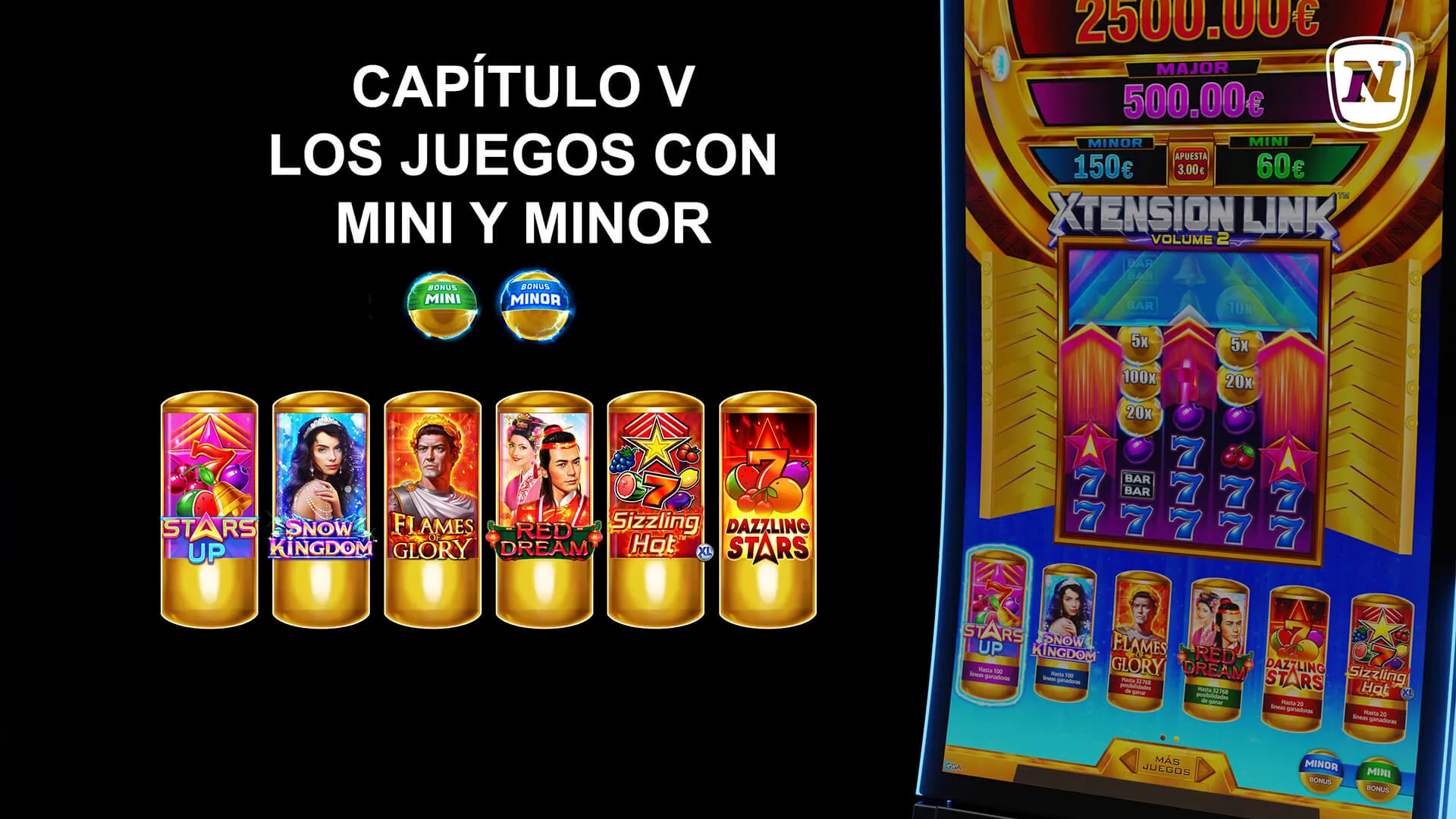 Juegos Mini y Minor de la tragaperras Xtension Link Volumen 2
