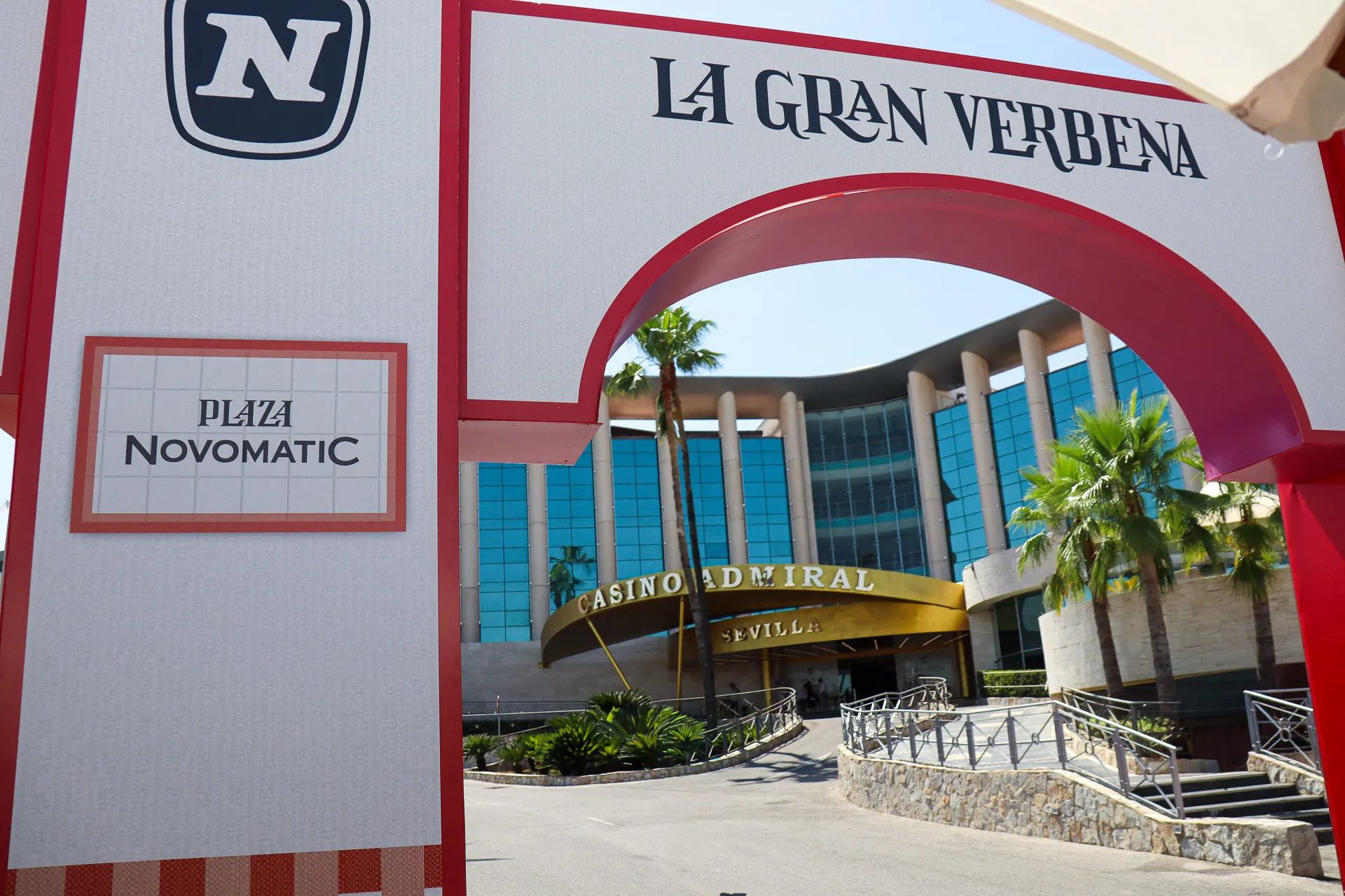 Portada de la Gran Verbena de NOVOMATIC en el Casino ADMIRAL Sevilla.