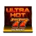 Logo de Ultra Hot de las máquinas tragaperras NOVOMATIC con un 77 en llamas