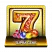 Icono con el nº7 del juego Supra Gems de NOVOMATIC